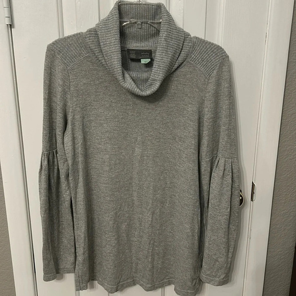 Saturday Sunday by Anthropologie Women’s (S) Gray Turtleneck Bell Sleeve Sweater - Picture 1 of 8